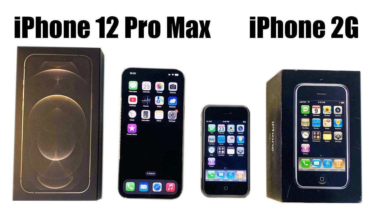 IPhone 2G Vs IPhone 12 Pro Max - IOS 1 Vs IOS 16 - SPEED TEST