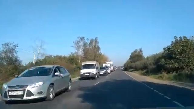 Массовый объезд Монинского поворота 12.09.2019 смотреть онлайн