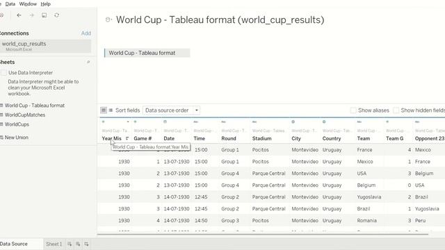 How To Reset Fields Names In Tableau