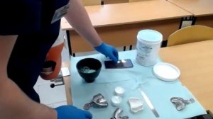 Как работать с альгинатным материалом УPEEN и получить альгинатный оттиск (рус)