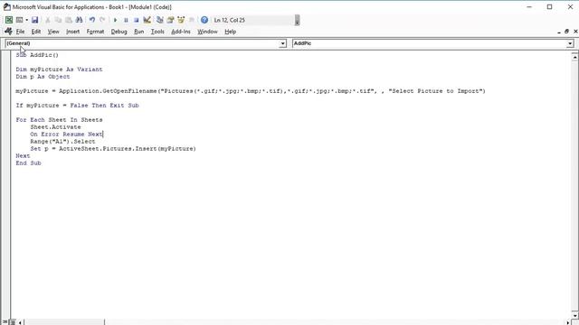 Insert Picture in Multiple Worksheets Automatically смотреть онлайн