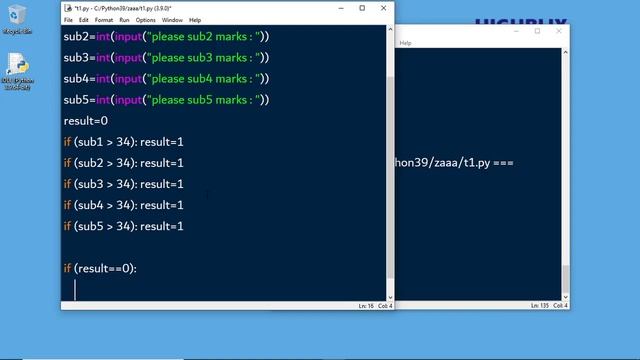 Python if elif else example program to find student result of 5 subjects #ppe 111 | Highblix смотреть онлайн