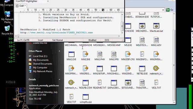 MechWarrior 2 - DOS Installation Guide смотреть онлайн