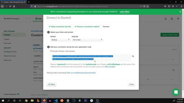 Connecting MongoDB to Node JS / Express JS - MERN Stack Project Tutorial #9 смотреть онлайн