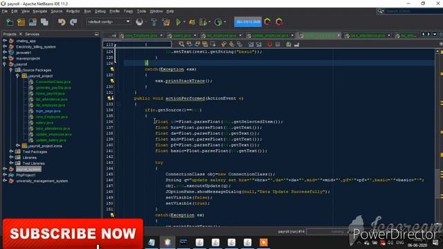 8/11 - Payroll management System | Java project | Netbeans And Mysql | step by step | Update Salery смотреть онлайн