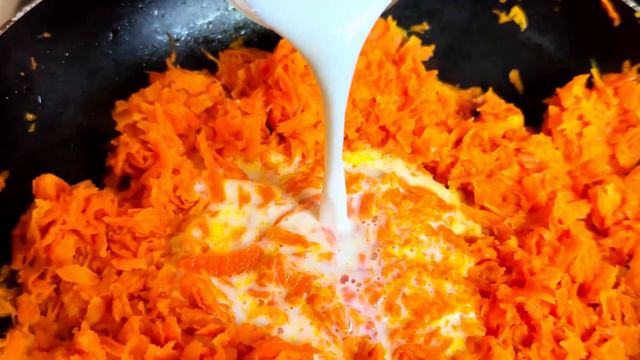 Carrot Halwa like you've never tasted before #asmrcooking #food #asmr #indiancuisine #foodie смотреть онлайн