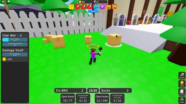 ТОПОВЫЙ КЛАН В ОБНОВЛЕНИИ UNBOXING SIMULATOR В РОБЛОКС! ROBLOX смотреть онлайн