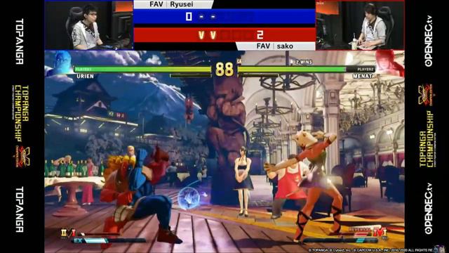 Topanga Championship - Sako (Menat) vs Ryusei (Urien) - Street Fighter 5 Champion Edition Season 5 смотреть онлайн