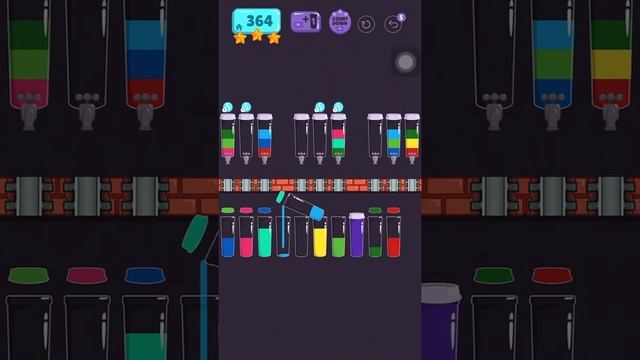 Cups - water sort puzzle | level 364 | ⭐️⭐️⭐️ смотреть онлайн