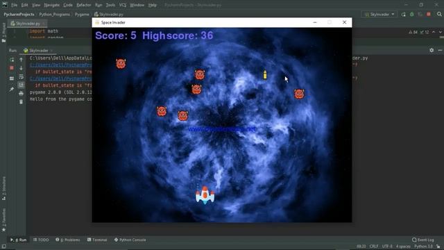 Space Invader Made Using Python смотреть онлайн