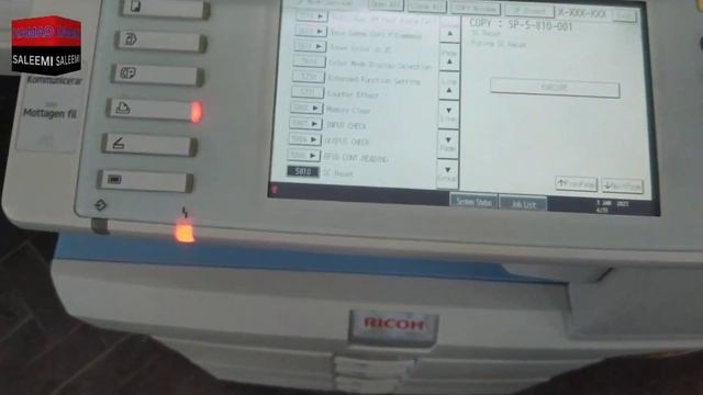 RESET Error Code SC 552 Ricoh#rico смотреть онлайн