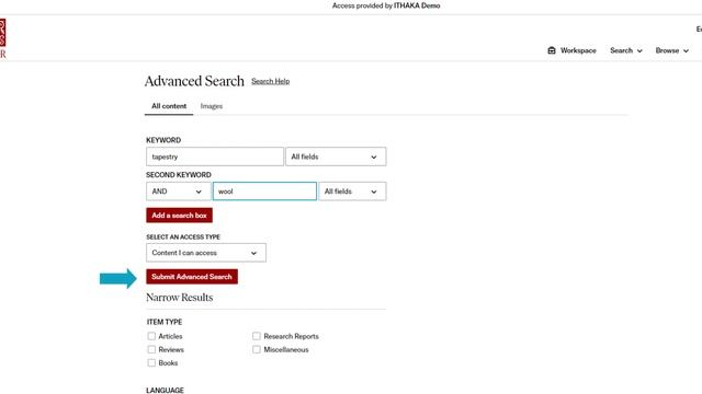 Advanced Search on JSTOR смотреть онлайн