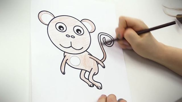 Учим английский язык с Мэри! Обучающее видео - обезьянка! смотреть онлайн