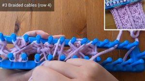 Double Knit Braided Cable Scarf on Long Loom | Rectangular Loom | Double Rake | Loom Knit Scarf