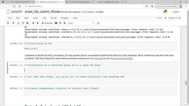 Machine Learning automatique avec H2O AutoML sur Python | Tutoriel Complet смотреть онлайн