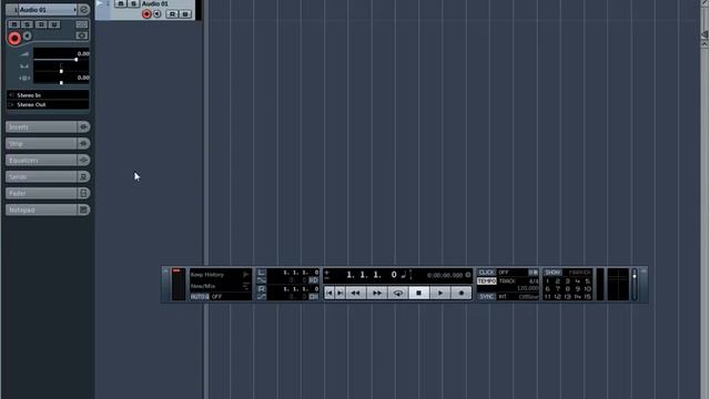 Начало работы в Cubase