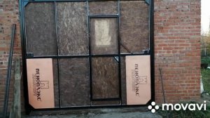 Бюджетные секционные ворота с калиткой своими руками.