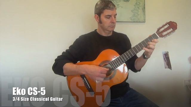 Guitar DEMO: Eko CS-5 (3/4 Nylon) смотреть онлайн