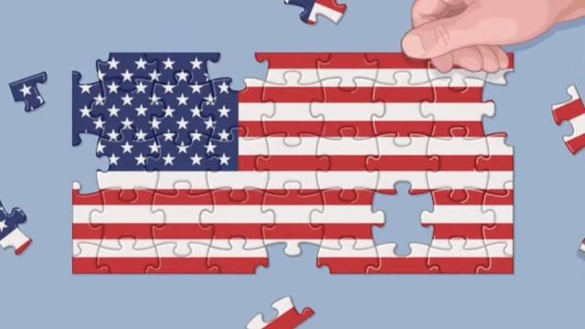 USA flag puzzle смотреть онлайн