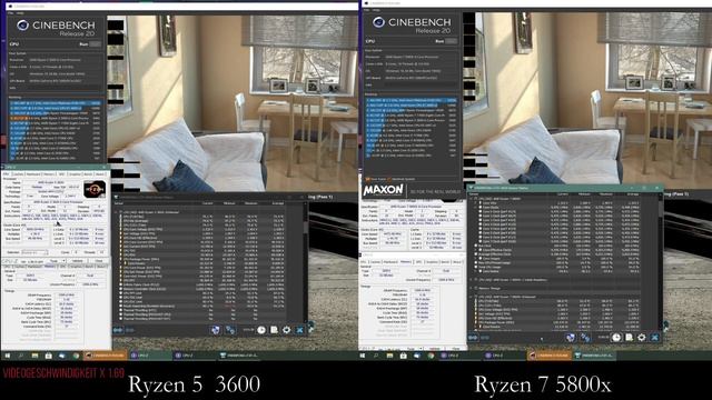 AMD Ryzen 5 3600 vs Ryzen 7 5800x | Benchmarks ? смотреть онлайн