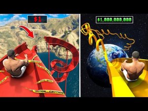 ЭКСТРЕМАЛЬНЫЙ СПУСК С СКОЛЬЗКОЙ ГОРКИ в АКВАПАРКЕ в ГТА 5 МОДЫ! ГОРКИ и ОБЗОР МОДА GTA 5 ВИДЕО