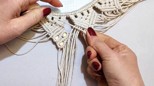 DIY Modern Macrame Mirror New Design | 2