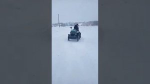 файтер т 15 уборка снега.