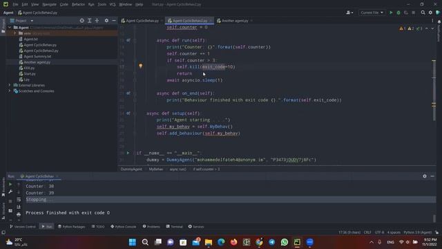 Agent with a behavior | SPADE 02 смотреть онлайн