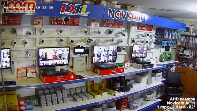 Видеоролик камеры AHD Novicam AC11 - 1 mpx - 2.8 мм - 82 градуса смотреть онлайн