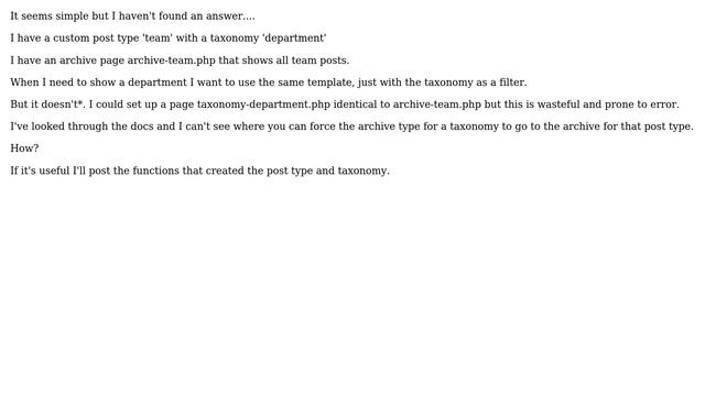 Wordpress: taxonomy template for custom post type the same as the archive смотреть онлайн