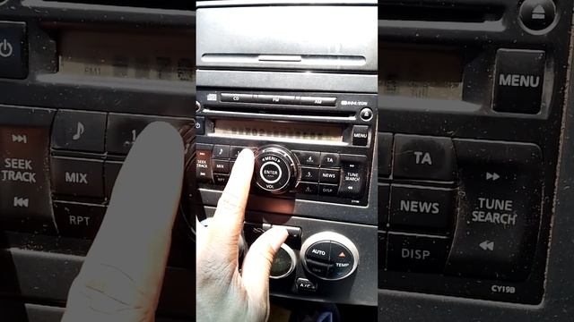How to input a Radio Code on a Nissan Tiida radio смотреть онлайн