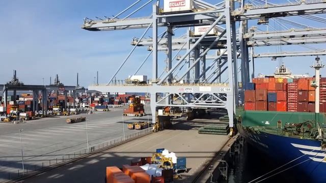 Обзор морского контейнерного терминала RWG порт Роттердам