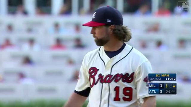 6/24/17: Dickey, Phillips guide Braves to 3-1 victory смотреть онлайн