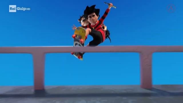 Rai Gulp - sigla iniziale e finale "Dennis and Gnasher scatenati" смотреть онлайн