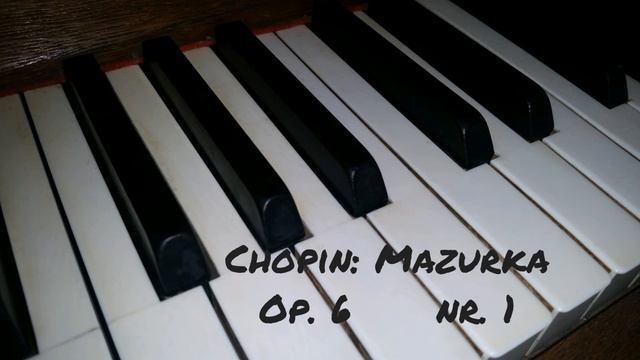 CHOPIN: Mazurka op. 6 nr. 1 played by Tim Johnny смотреть онлайн