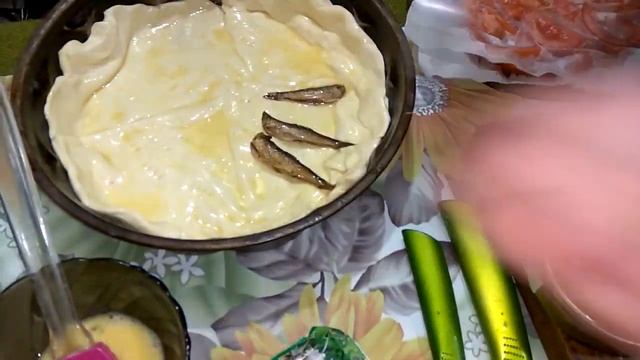 А-ля Пицца. Луково- Шпротный пирог. Всем рекомендую приготовить. смотреть онлайн