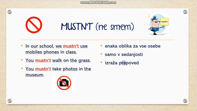 9. razred: Modalni glagoli MUST, HAVE TO, MUSTN'T, DON'T HAVE TO смотреть онлайн