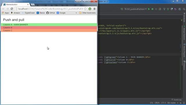 Bootstrap Tutorial for Beginners 13 Push and Pull YouTube 360p смотреть онлайн