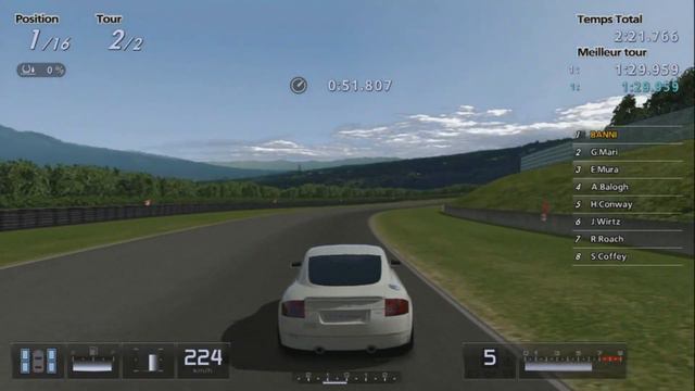 Gran Turismo 5 - Audi TT Coupe 1.8T quattro '00 (HYBRiD) PS3 Gameplay смотреть онлайн