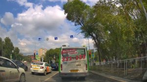 Движение на автомобиле по Тюмени до 50 лет Октября/Trip on the Tyumen city streets