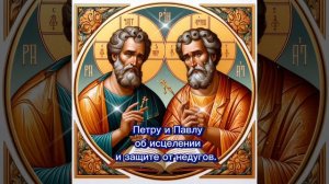 Сильная Молитва Петру и Павлу о здравии и исцелении от недугов.
