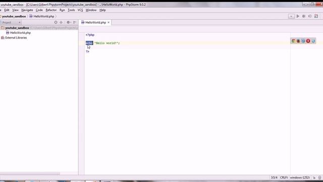 1. Hello World! (PHP tutorial series) смотреть онлайн