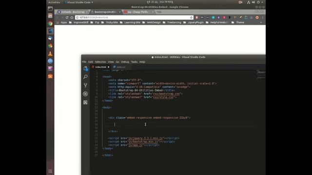 Learn To Use Bootstrap Utilities 06-Embed Tutorial In Bangla смотреть онлайн
