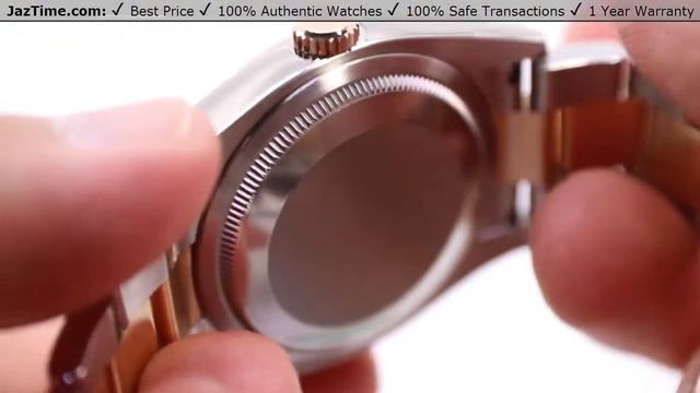 ▶ Rolex Datejust 36 Rose Gold/Steel Chocolate Floral Diamond Dial & Oyster Bracelet 116231 - REVIEW