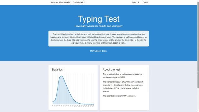 How fast can you type? (Human Benchmark - Typing Test) смотреть онлайн