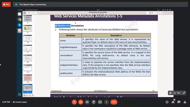 Web Service - JAX WS (Session5) смотреть онлайн