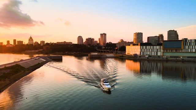 Закат в Хабаровске ЖК «Кристалл» г. Хабаровск | PA CONSTRUCTION смотреть онлайн