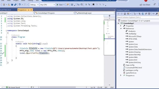 Converting PPTX to HTML without using any third party libraries! смотреть онлайн