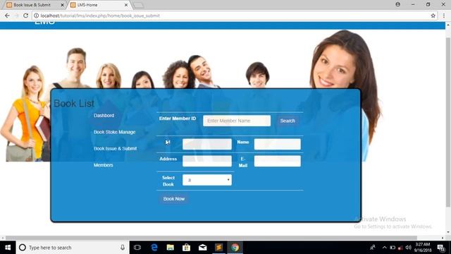 library management system project in php (codeigniter project tutorial with ajax) Part 8 смотреть онлайн