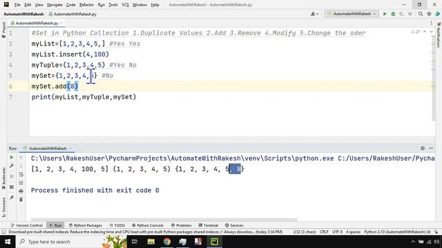 #43 Set in Python | Python Tutorial for Beginners смотреть онлайн